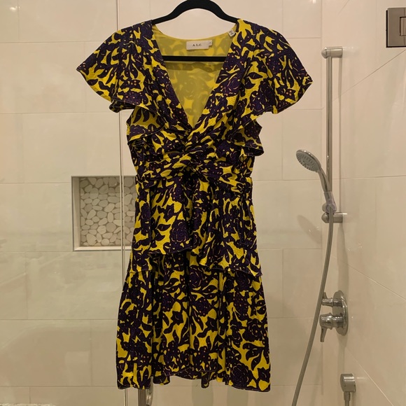 alc yellow floral dress